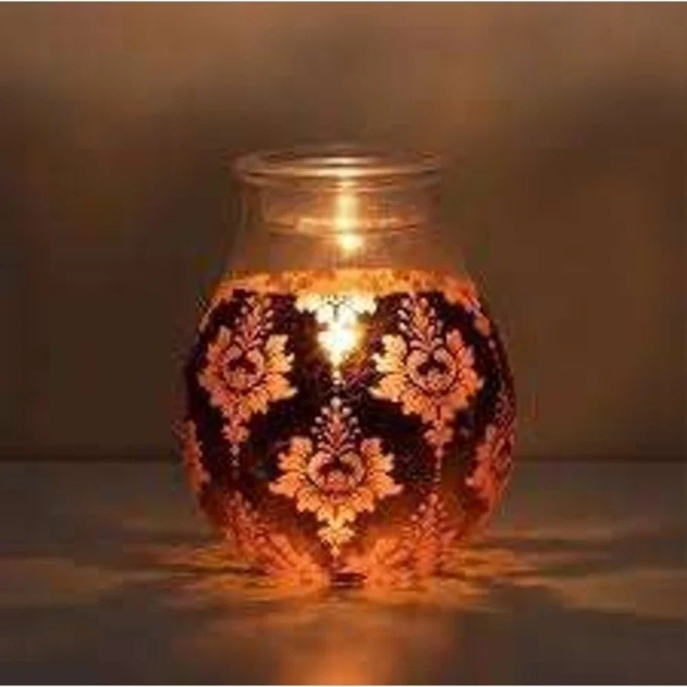 Scentsy Glamour Time Warmer Authentic Home Glass Etched Floral Electric Wax Melt